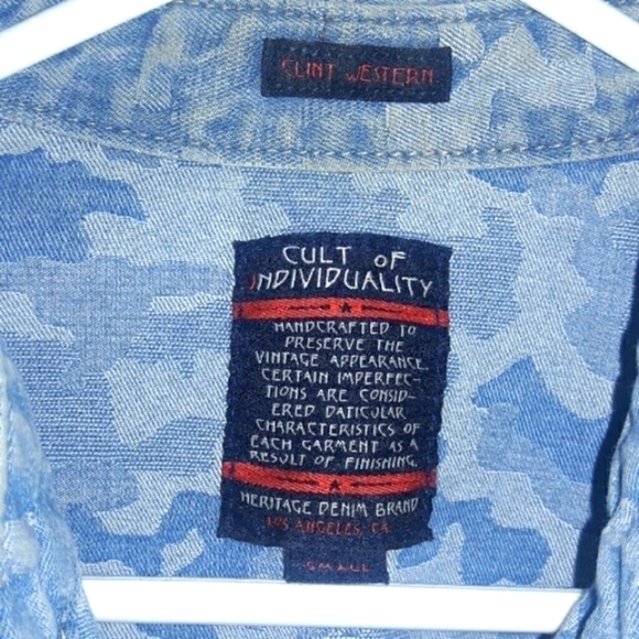CULT OF INDIVIDUALITY Clint Western Denim Shirt - Picture 4 of 8